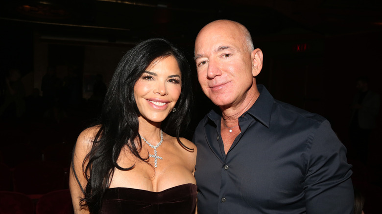 Lauren Sánchez and Jeff Bezos smiling together