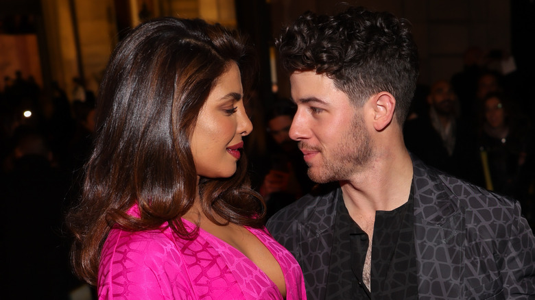 Priyanka Chopra and Nick Jonas gazing lovingly