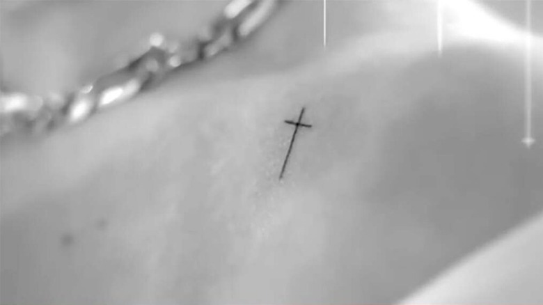 Selena Gomez's new cross tattoo