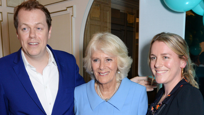 Camilla Parker Bowles, Tom Parker Bowles and Laura Lopes