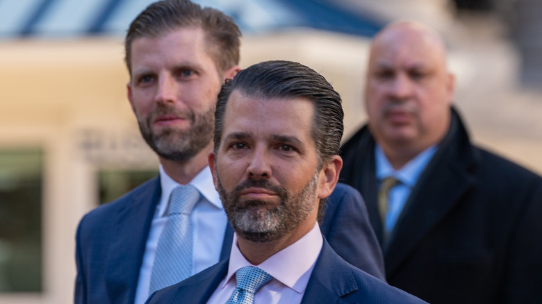 Eric and Don Jr. walking