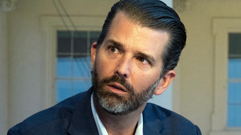 Donald Trump Jr. wide-eyed