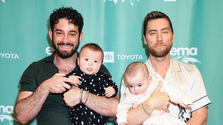 Lance Bass and his family