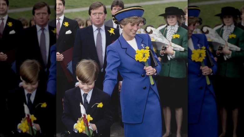 Prince William and Princess Diana