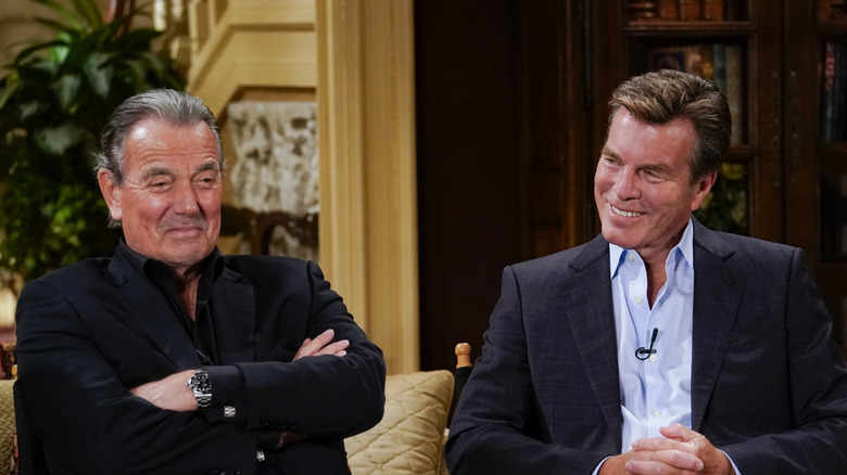 Eric Braeden and Peter Bergman laughing