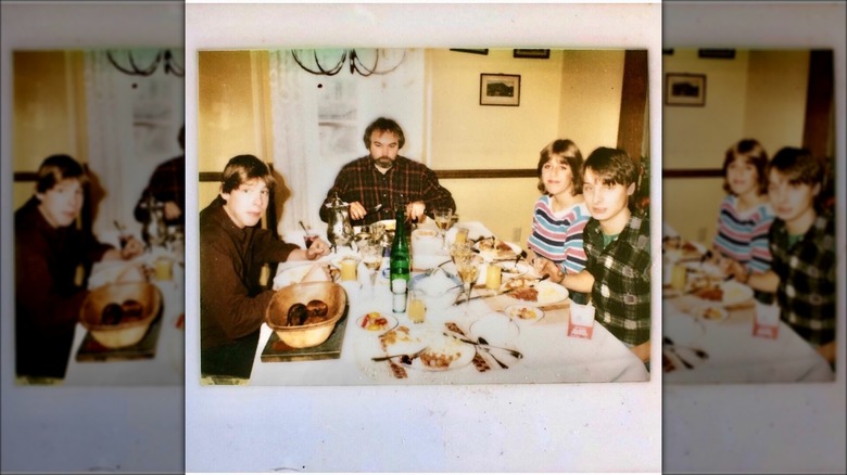 Ty Pennington with his brother, mother, and stepfather