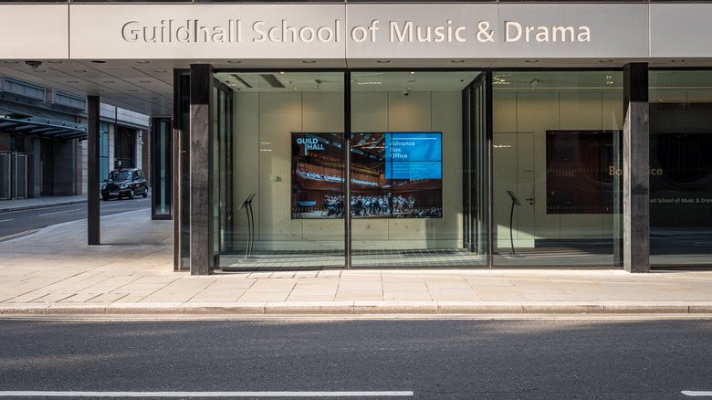 Entrance to the Guildhall School of Music and Drama in London
