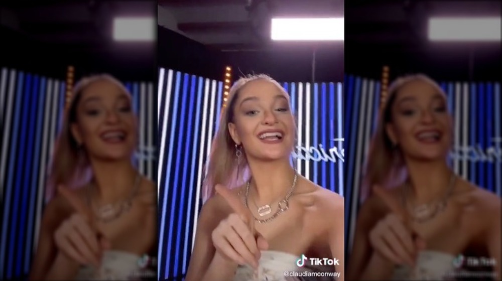 Claudia Conway in TikTok video addressing American Idol audtion