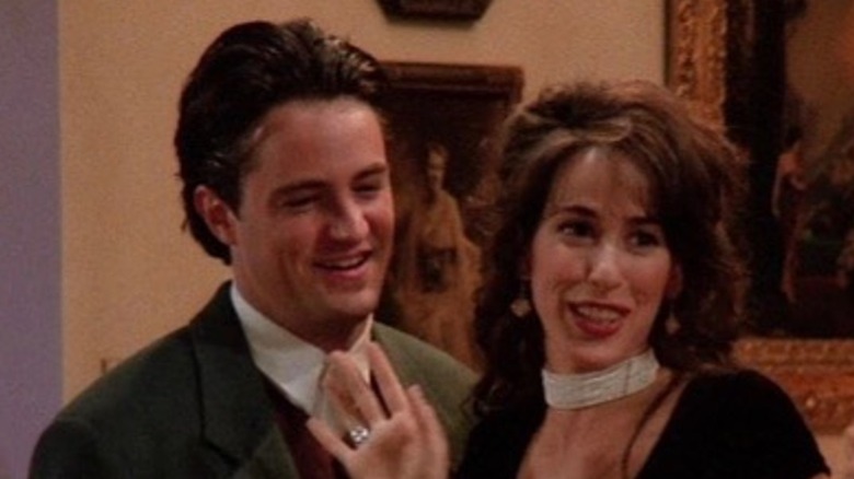 Chandler and Janice in a screen-cap of "Friends"