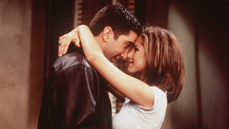 Rachel and Ross kiss in "Friends"