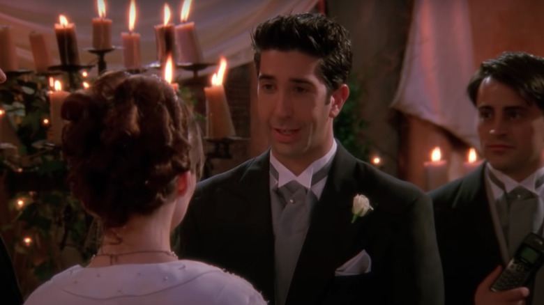 Ross and Emily's wedding in "Friends"