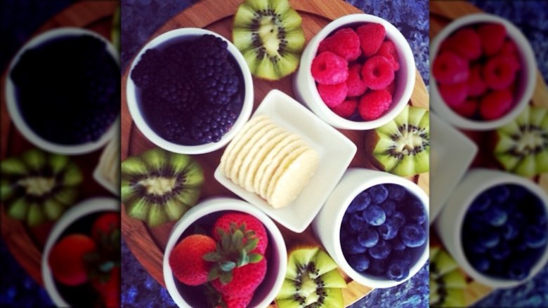 Fruit plate posted to Gisele Bundchen's instagram