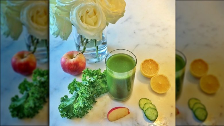 green juice pictured on Gisele Bundchen's Instagram