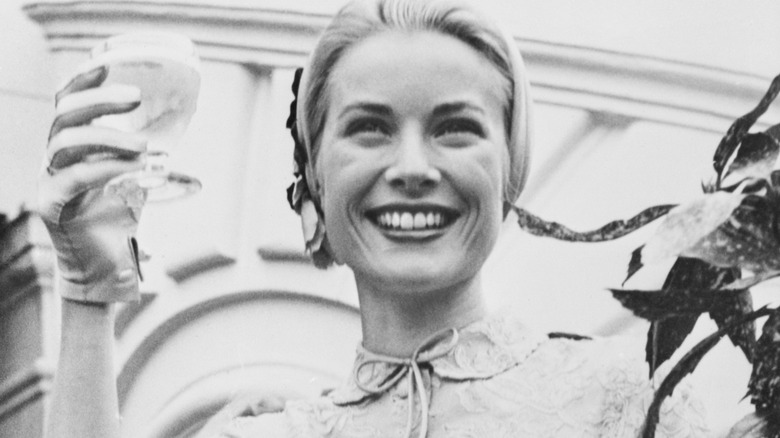 Grace Kelly after civil ceremony