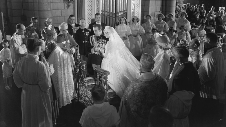 Grace Kelly at her wedding