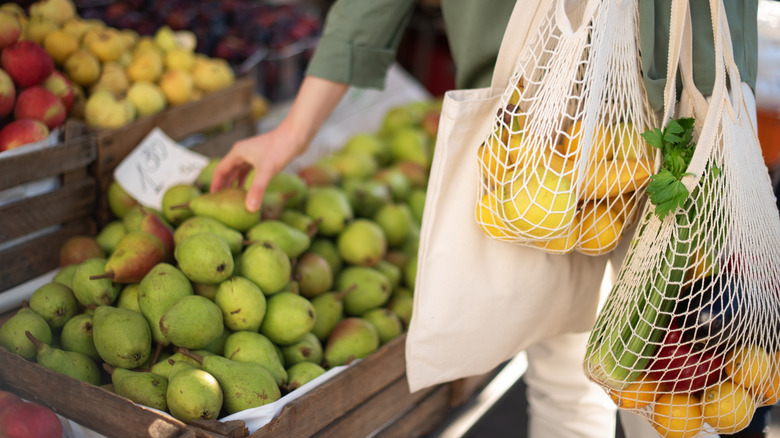 in-store grocery shopping