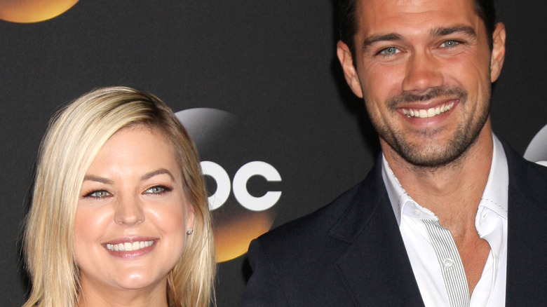 Kirsten Storms and Ryan Paevey smiling