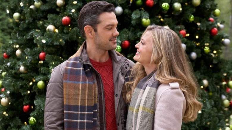 Ryan Paevey and Brooke D'Orsay sharing a moment