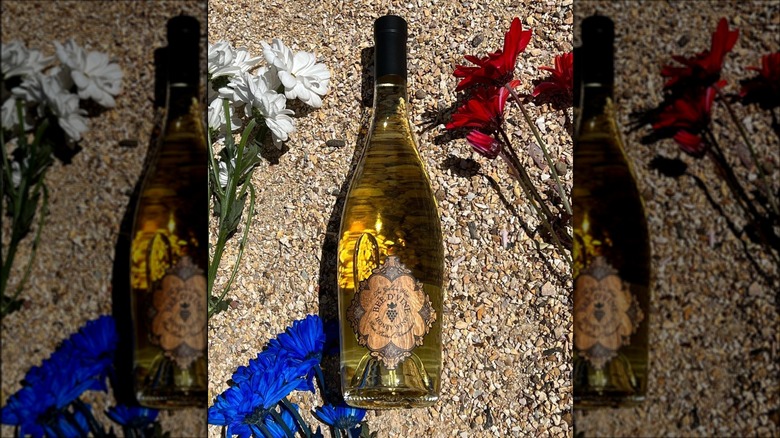 A bottle of Bee D'Vine wine