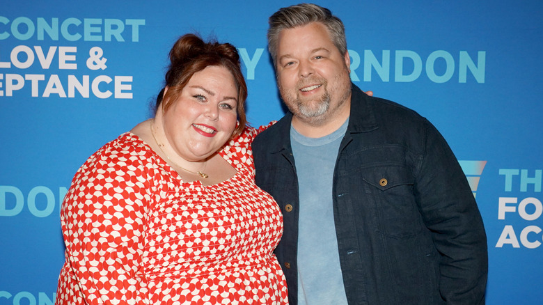 Chrissy Metz Bradley Collins red checkered dress