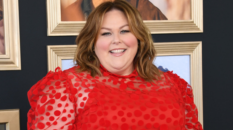 Chrissy Metz red dress