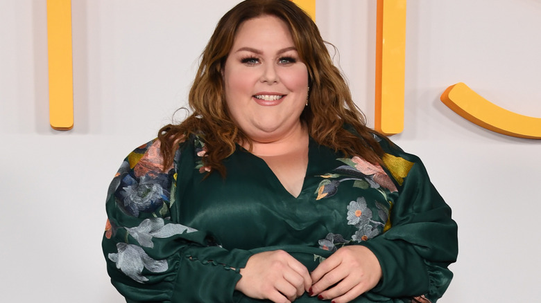 Chrissy Metz green dress