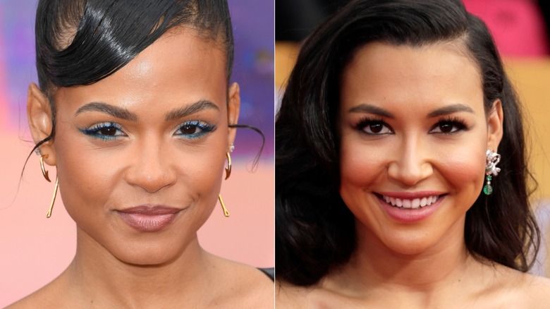 A split image of Christina Milian, Naya Rivera