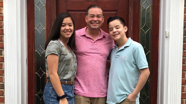 Hannah, Jon, and Collin Gosselin smiling