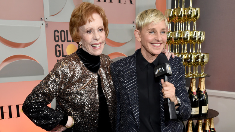 Carol Burnett and Ellen DeGeneres