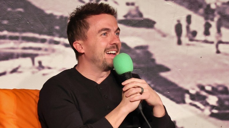 Frankie Muniz speaking at event