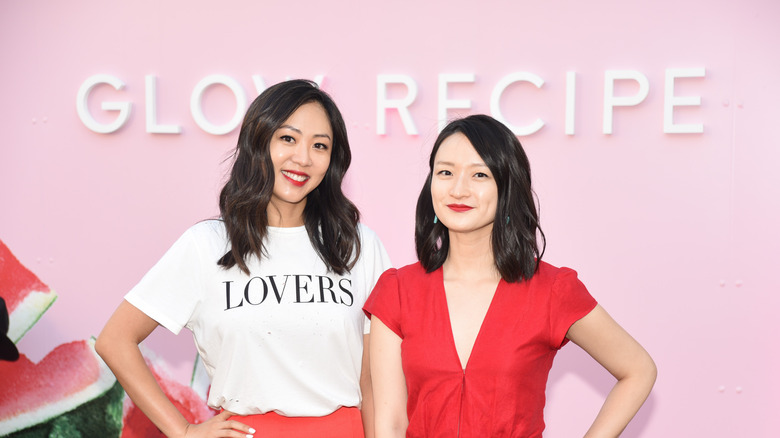 Sarah Lee and Christine Chang at Watermelon Night red carpet