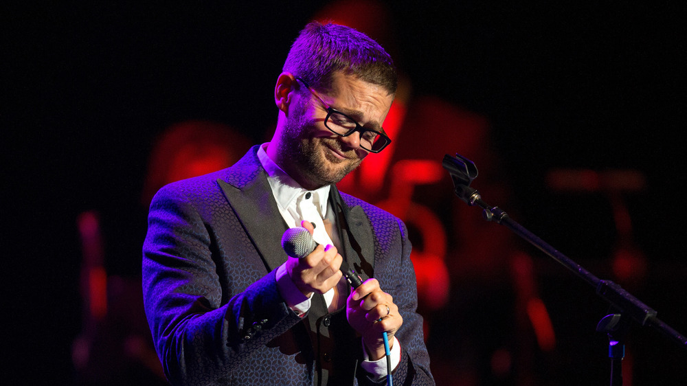 Josh Kaufman performing on stage