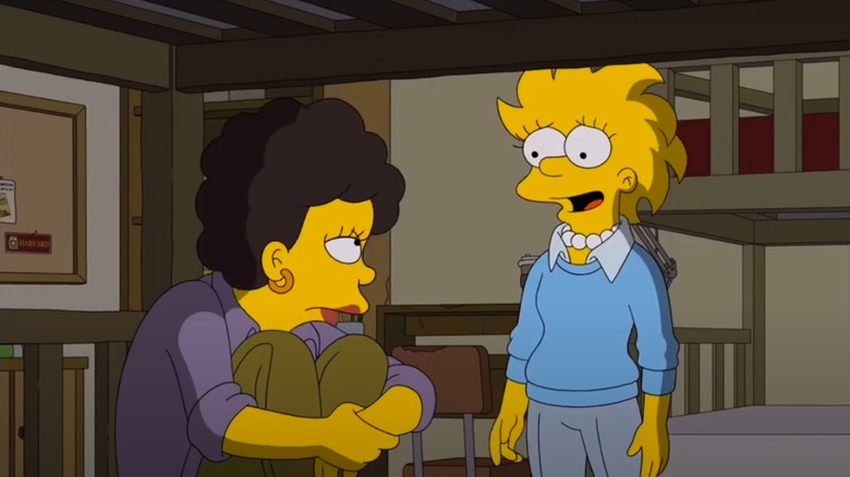 Kat Dennings in scene from "The Simpsons"