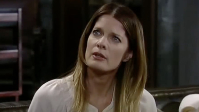 Michelle Stafford looking thoughtful