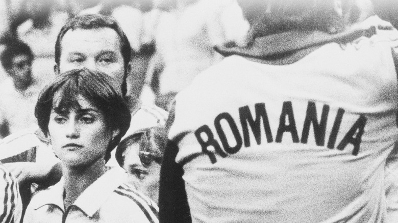 Nadia Comaneci at the 1980 Olympics in Moscow