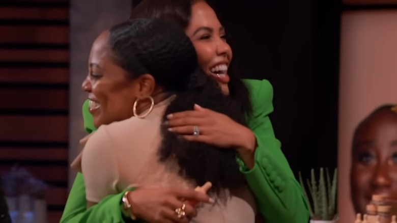 Emma Grede hugging Myisha Fantroy