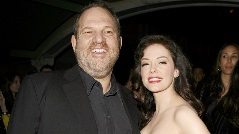 Harvey Weinstein and Rose McGowan