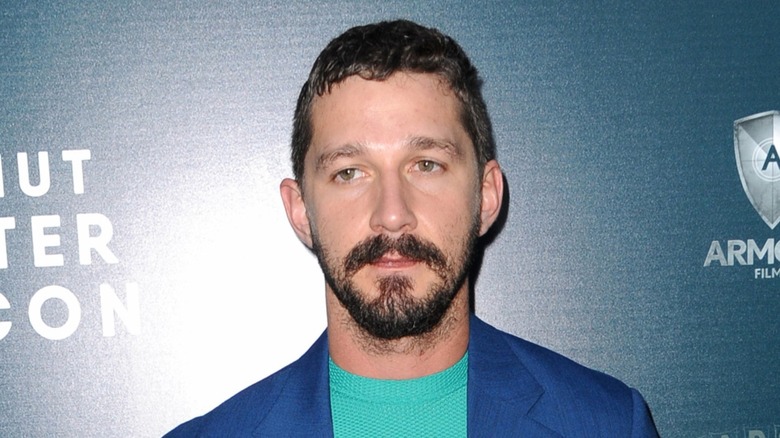 Shia LaBeouf frowning