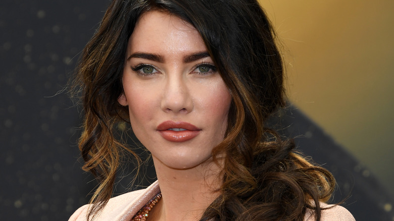 Jacqueline MacInnes Wood who played Steffy Forrester on The Bold and the Beautiful with her hair pulled back