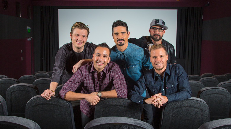 Backstreet Boys in movie theatre