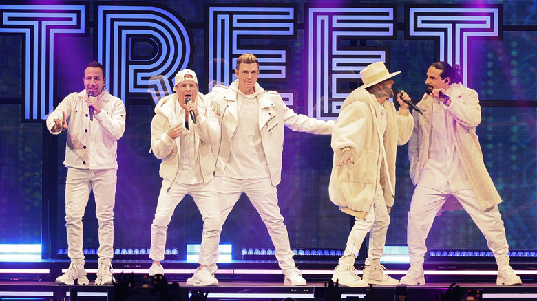 Backstreet Boys onstage in 2022