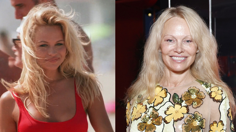 Pamela Anderson then and now