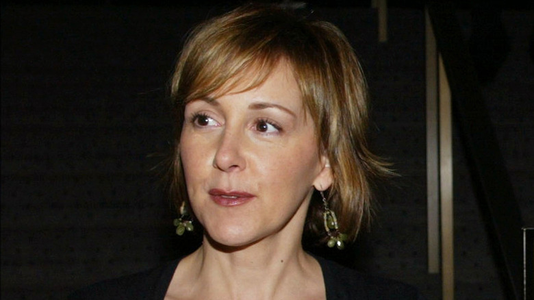 Cynthia Stevenson wearing earrings