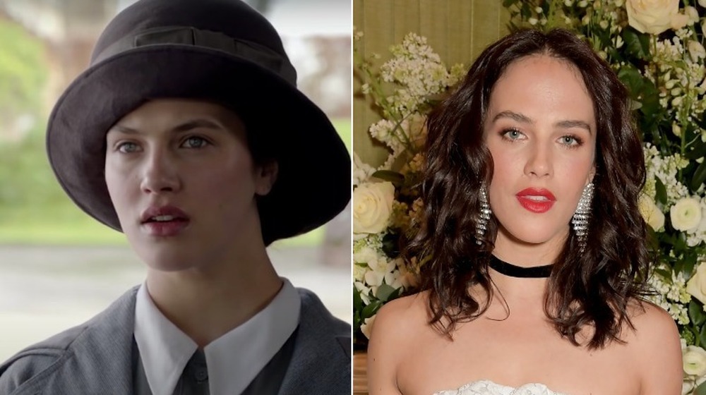 Jessica Brown Findlay, split image