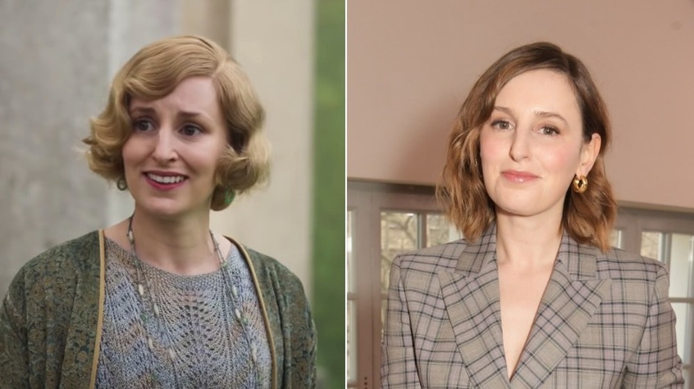 Laura Carmichael, split image