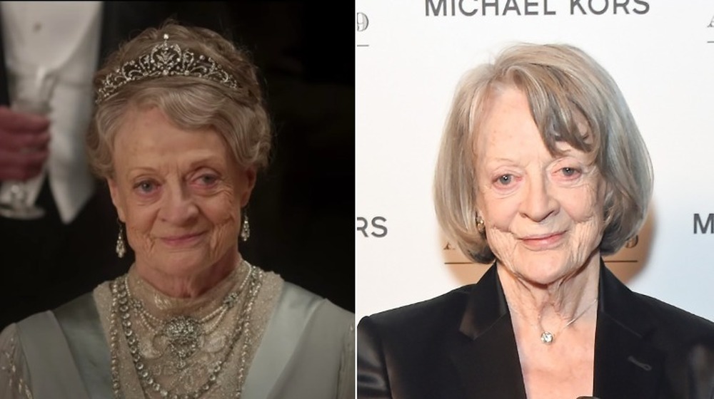 Maggie Smith, split image