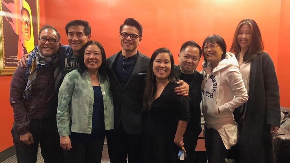 Matthew Moy, who played Han from 2 Broke Girls, and the crew of White Snake