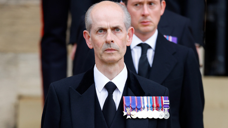 Butler Paul Whybrew at Queen Elizabeth II's funeral