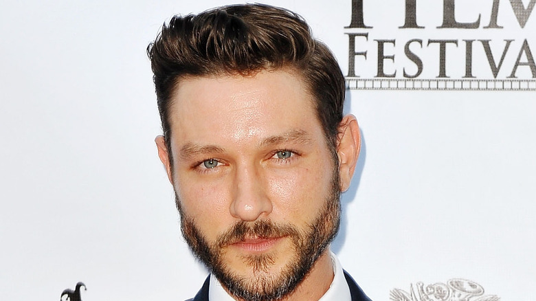 Michael Graziadei posing on red carpet