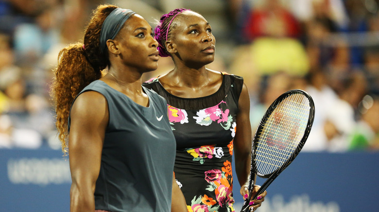 Serena and Venus Williams at US Open 2013